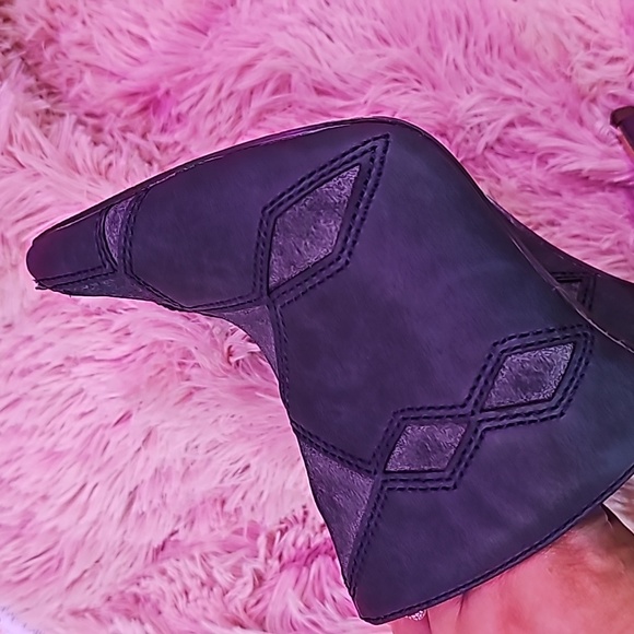 Blue dark slip on boot /bottie - Picture 7 of 8